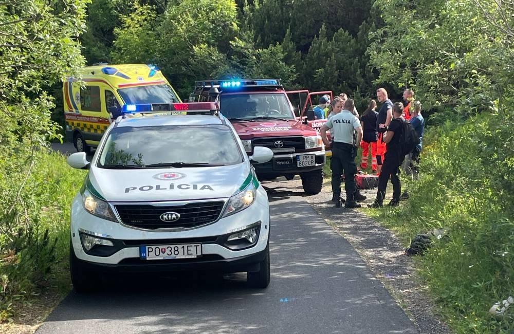 Foto: Vo Vysokých Tatrách zahynul poľský cyklista. Po páde zostal ležať na cyklotrase bez známok života