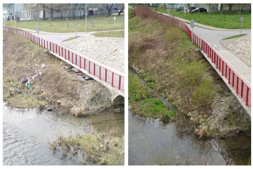 Foto: Nelegálna skládka na brehu Torysy, ktorá trápila Prešovčanov, je konečne preč