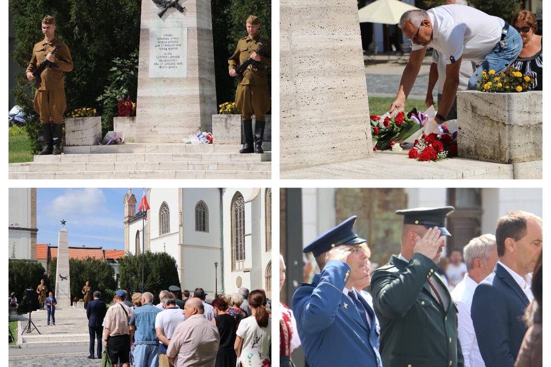 FOTO: Takto si v Levoči pripomenuli 80. výročie Slovenského národného povstania