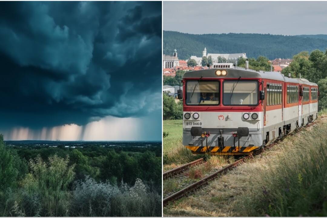 Foto: Ak v týchto dňoch cestujete vlakom, poriadne sa pripravte. ZSSK predpokladá pre zlé počasie meškania