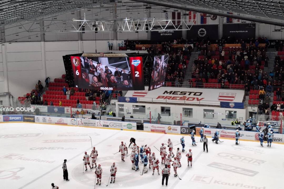 Foto: FOTO a VIDEO: Prešov zdolal Dubnicu šiestimi gólmi v súboji o prvé miesto v tabuľke TIPOS SHL 