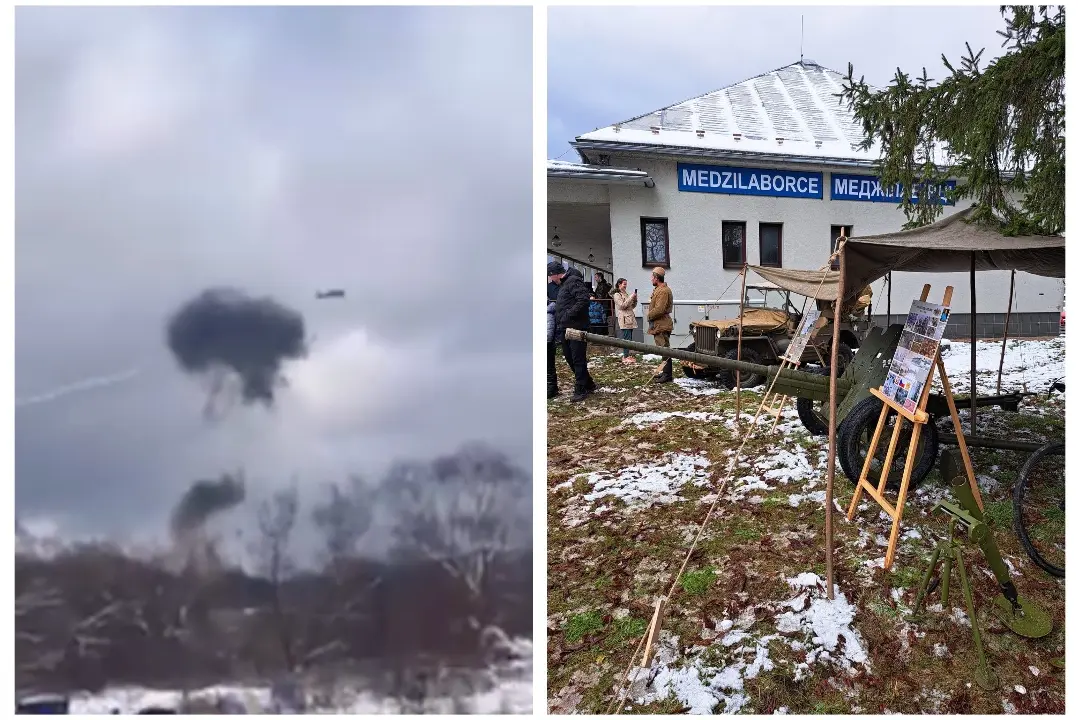 Foto: VIDEO: Historická rekonštrukcia v Medzilaborciach vyvolala obrovskú paniku. Mnohí si mysleli, že ide o útok