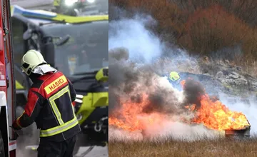 FOTO: Hasiči a záchranári ukázali svoju pripravenosť na simulovanej havárii lietadla v Poprade, chalani nesklamali
