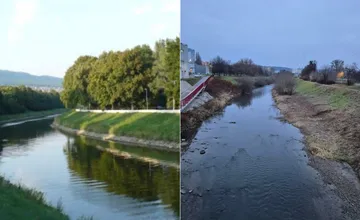 Prešovčan porovnal ako vyzerá neudržiavaný breh Torysy s udržiavanou cyklotrasou okolo Nitry. Rozdiel je evidentný