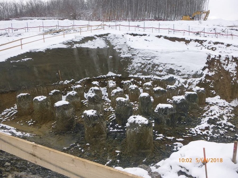 Výstavba D1 Prešov, západ - Prešov, juh, fotografie február 2018, foto 1