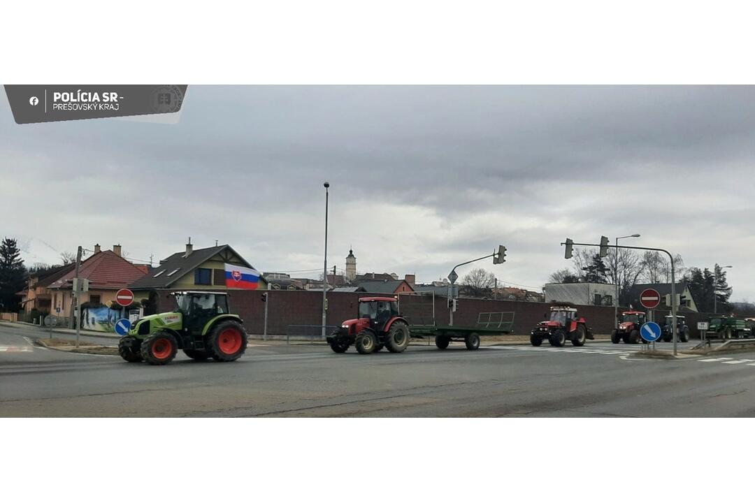 FOTO: Protest farmárov v Prešovskom kraji, foto 1