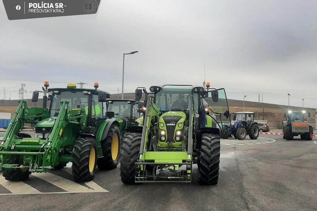 FOTO: Protest farmárov v Prešovskom kraji, foto 2