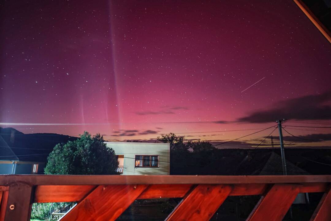 FOTO: Polárna žiara v Prešovskom kraji, foto 5