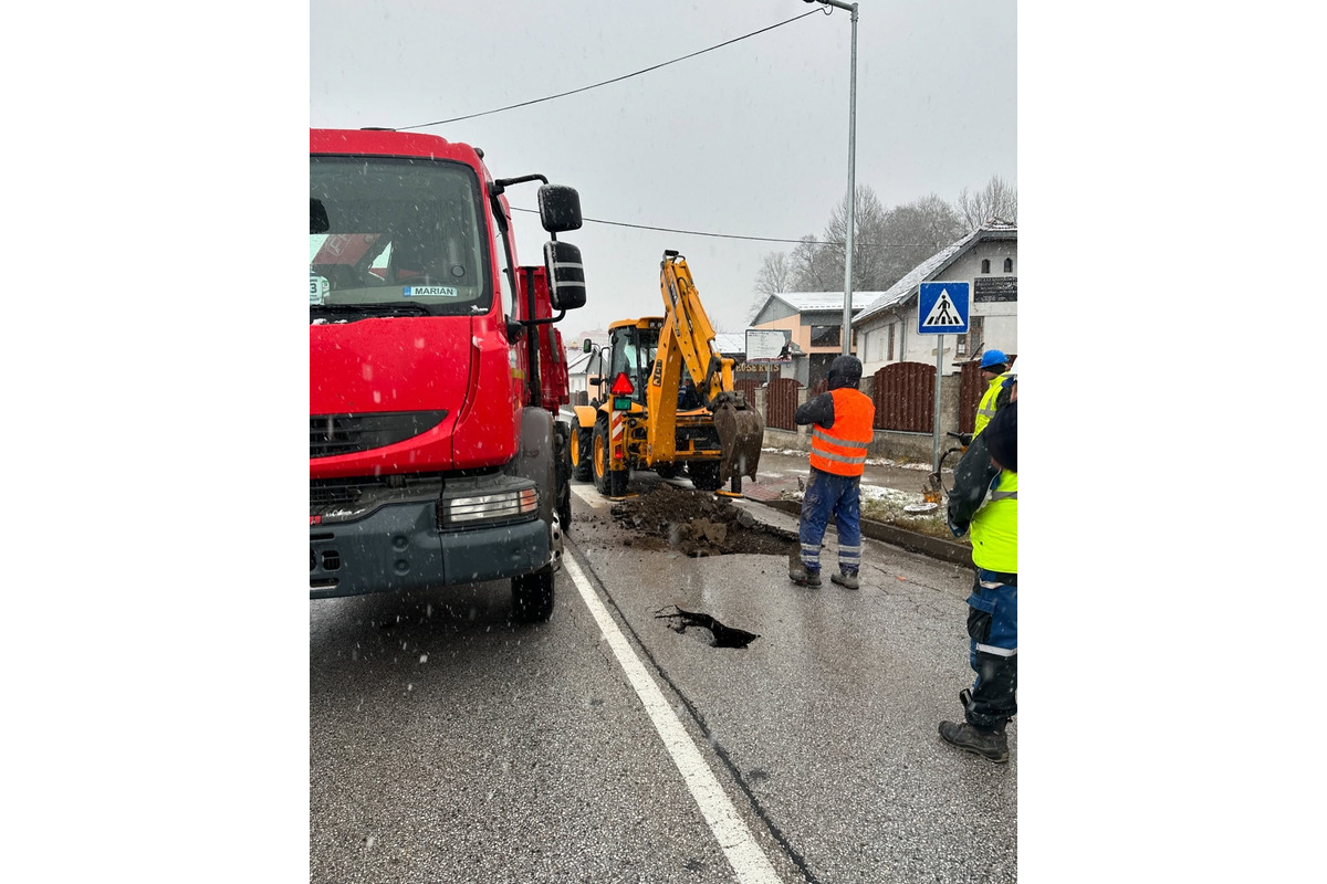 FOTO: Havária vodovodného potrubia v Levoči, foto 6