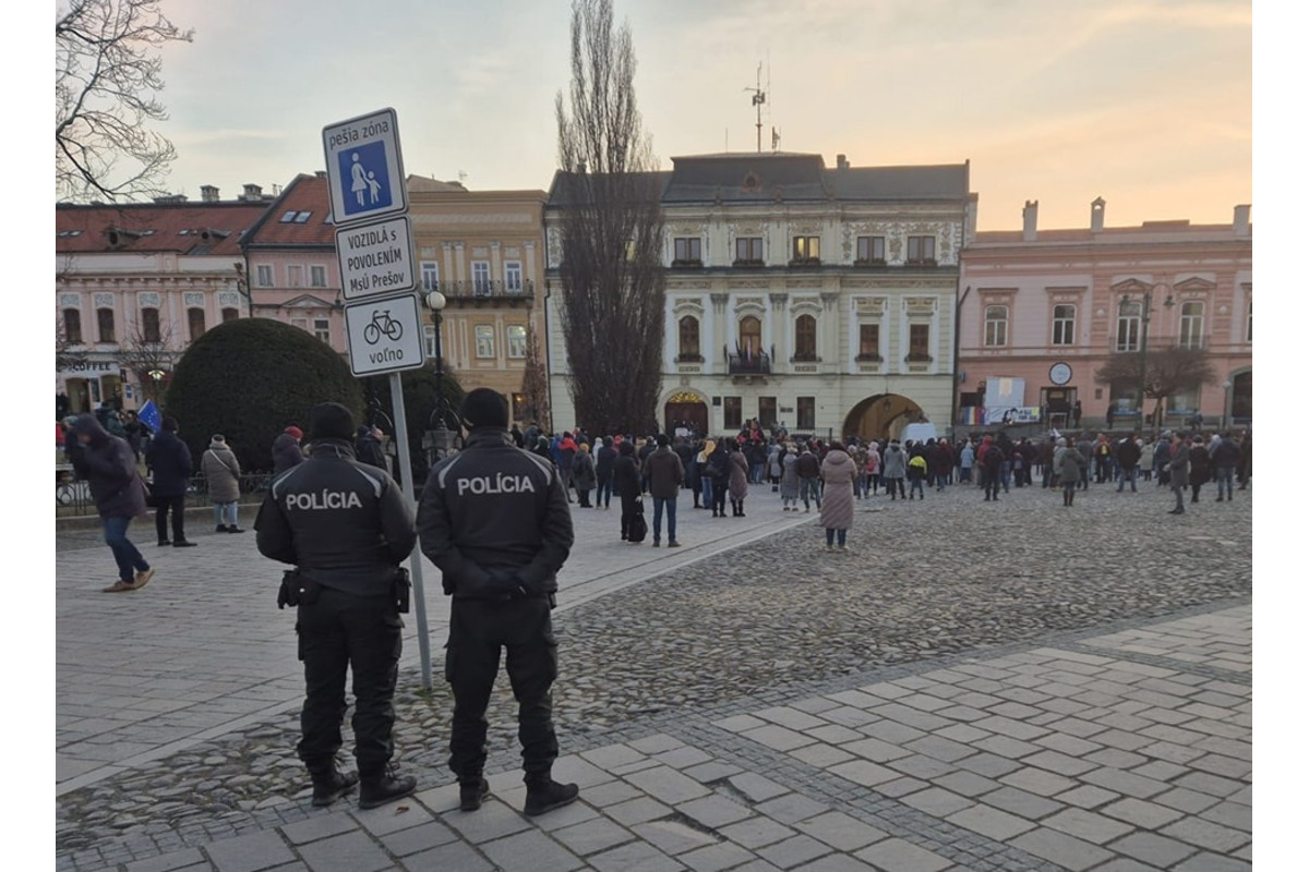 FOTO: V Prešovskom kraji prebehla ďalšia vlna protivládnych protestov. Takto to vyzeralo v Poprade, foto 7